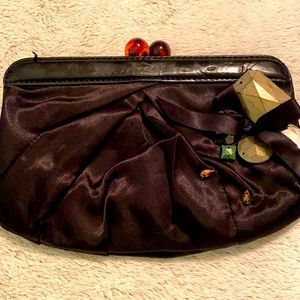 Vera Wang Simply Vera black clutch